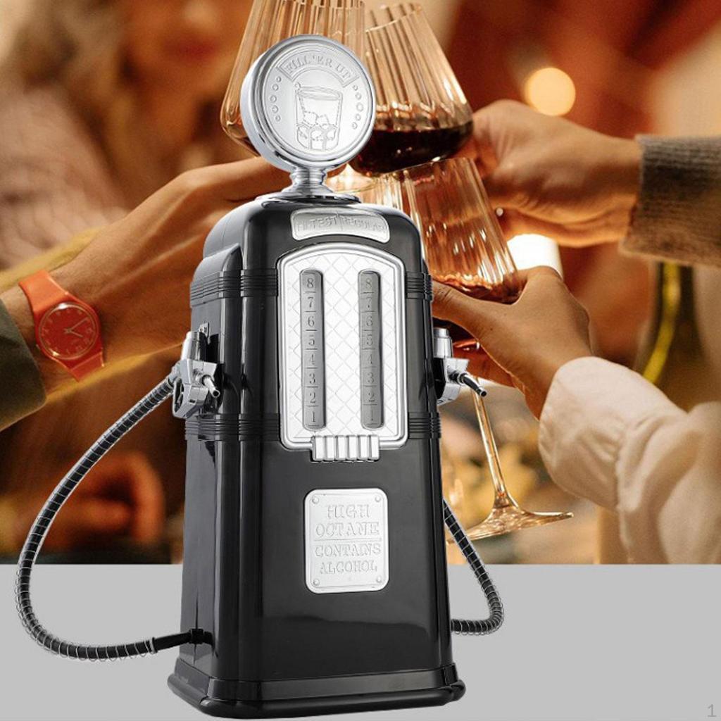 Dispenser 2000ml Retro Double Pump Beverage for Wine Juice Tea House Home