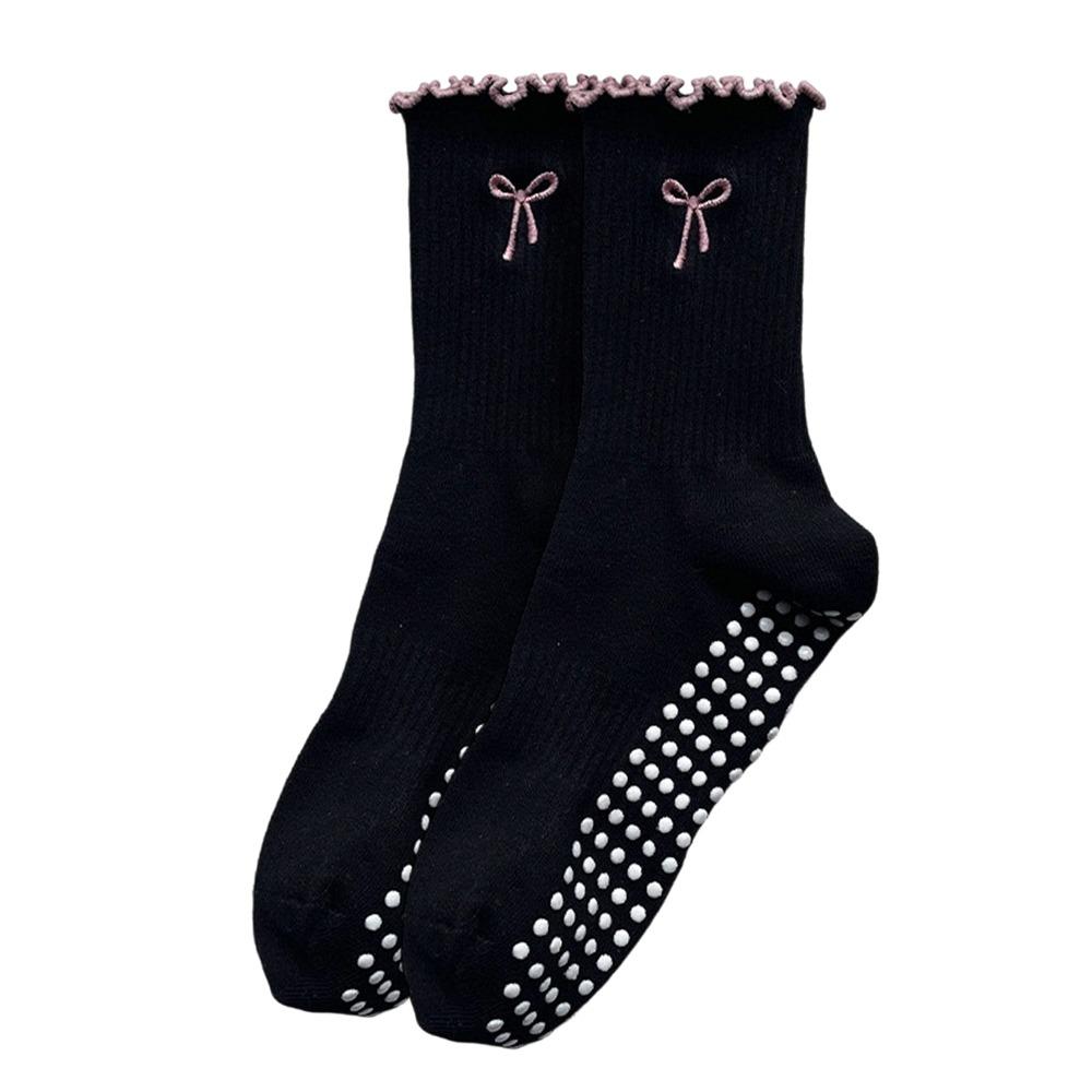 Rutschfeste Pilates-Socken Atmungsaktive Bodensocken Trendige Yoga-Socken für Damen