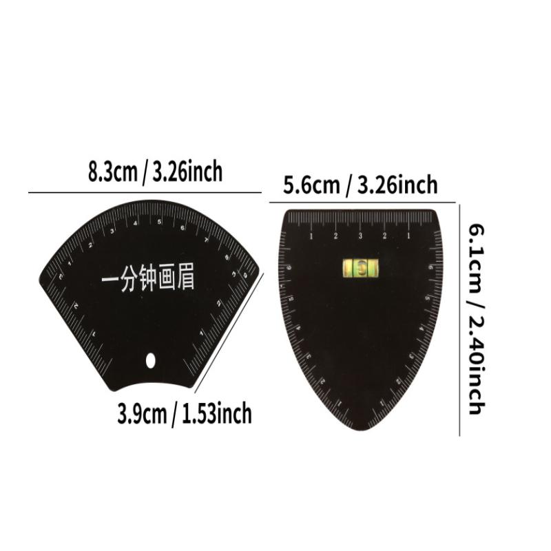 Stainless Steel Fast Drawing Eyebrow Design Ruler Microblading Mapping Tool Shaping Permanent Makeup Drawing Guide Ruler Tattoo