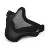 Carbon Steel Half Face Wire Mask Adjustable Steel Mesh Mask Metal Face Mask  Outdoor Sports