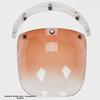 Japanese Three-Button Bubble Lens Motorcycle Helmet