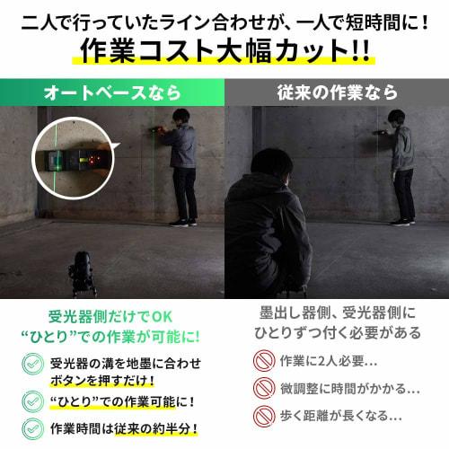 VOICE Model-GA Green Laser Auto Base, Dedicated Laser Level with Auto Tracking and Remote Control, VC-GA