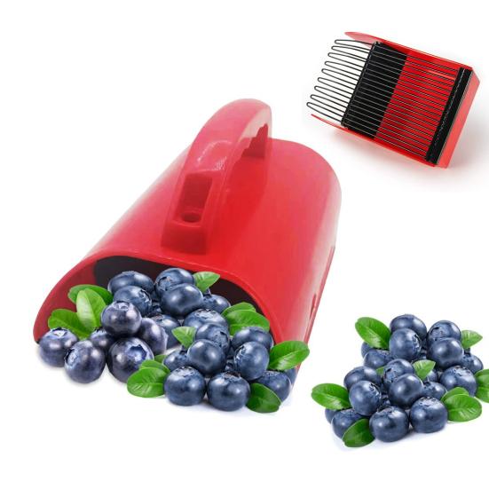 Blueberry Picker Berry Picker with Fruit Collection Bin Gardening Harvest Tool Blueberry Rake Scoop for Efficient Harvesting of Raspberries
