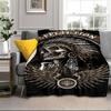 Skulls And Roses Artwork Blanket Flannel Blanket Throw Blanket Sofa Cover Blanket Soft Premium Blanket Picnic Blanket Tv Blanket Gifts