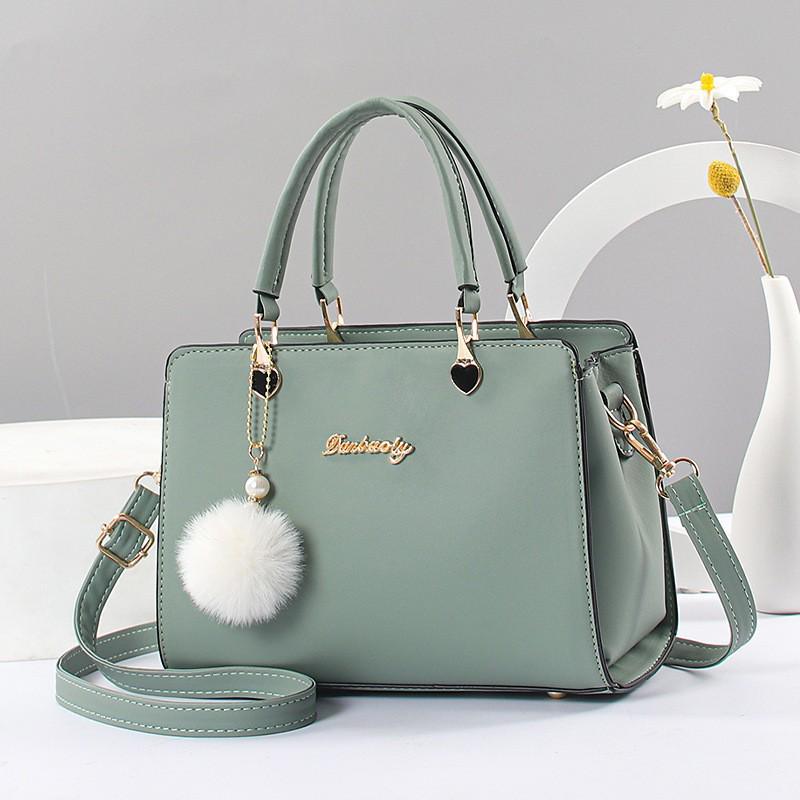 Women's PU Leather Crossbody Handbag - Simple Square Shoulder Bag for Middle-Aged Moms