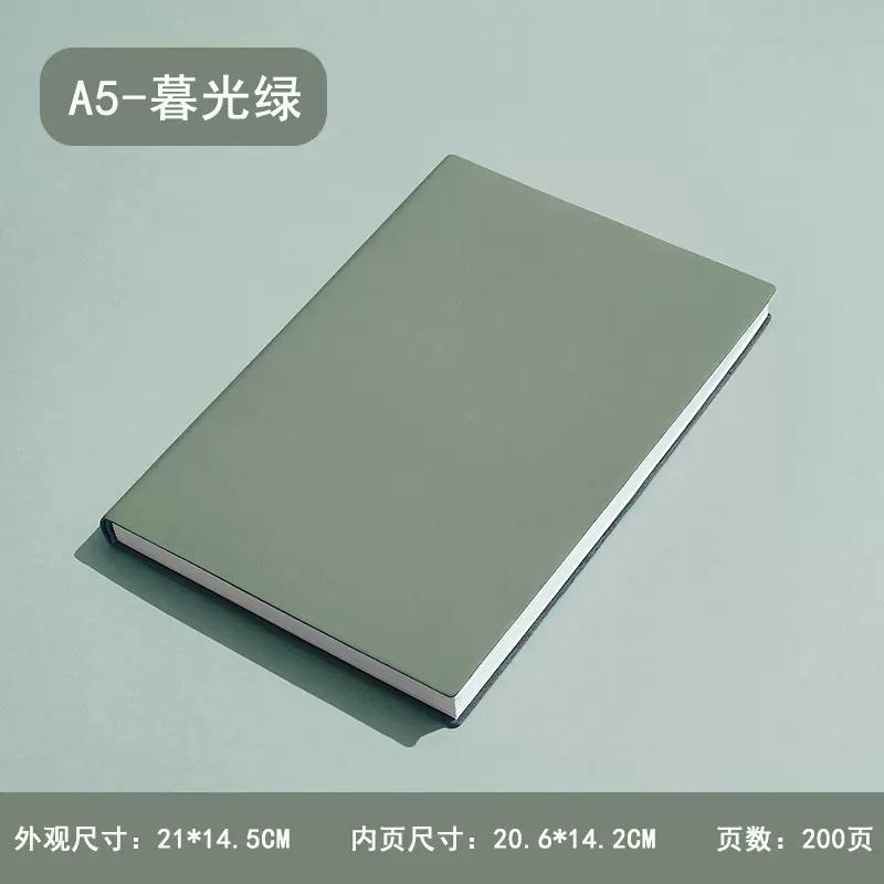 A5A6/B5 Soft Pu Leather 96/100 Sheets Notebook Journal Business Office Work Meeting Notepad Diary Planner School Stationery