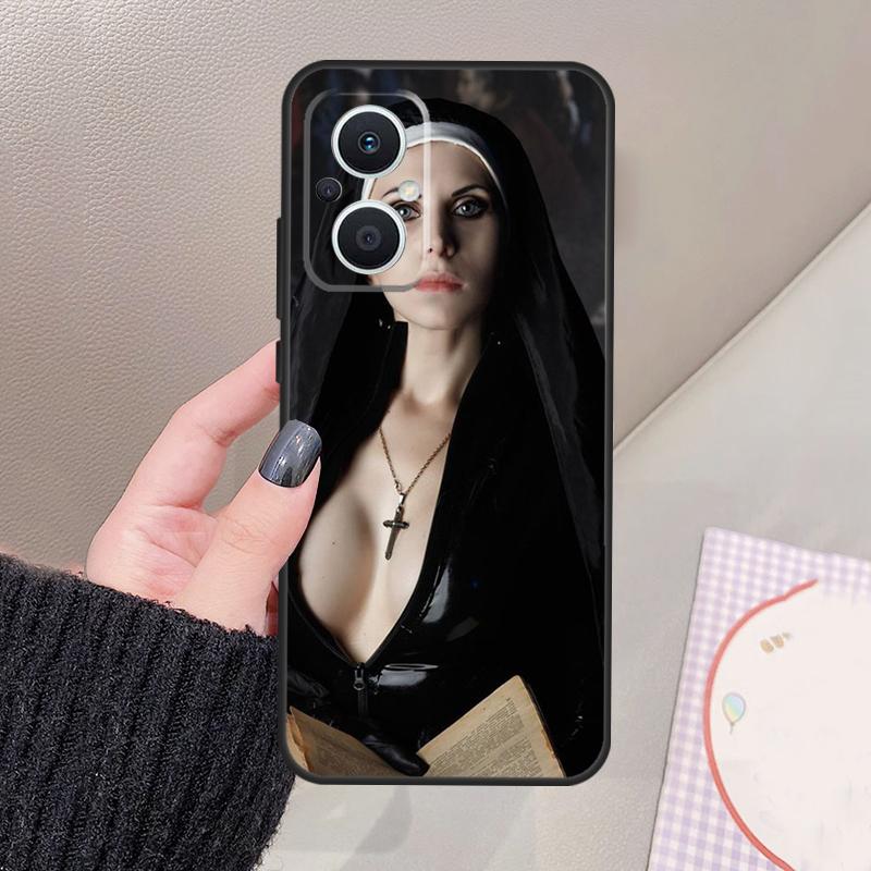 Sister Style Nun Sexy Girl Funda For OPPO Reno 10 11 12 13 14 Pro 8 7 Lite 11F 12F 13F 14F OPPO Find X8 X5 X6 X9 Pro Case
