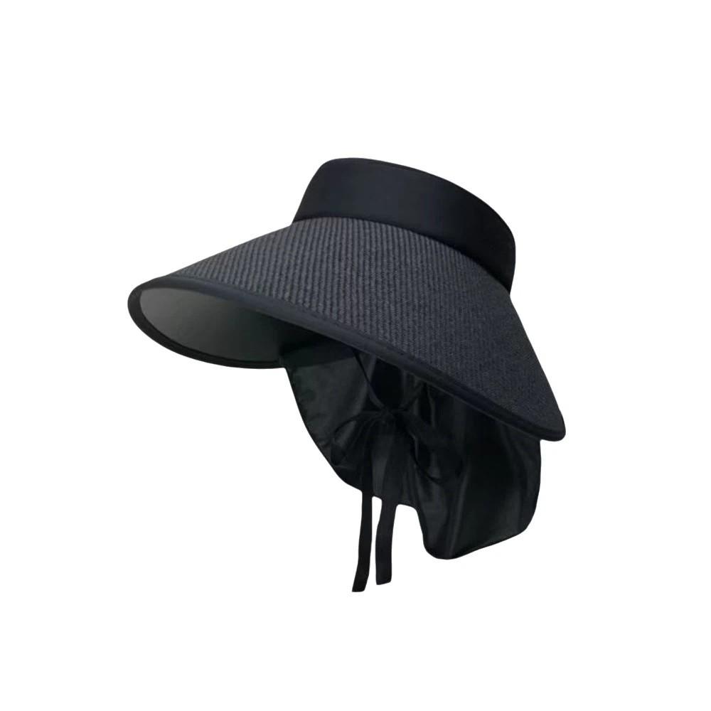 

Detachable Shawl Straw Cap Wide Brim Empty Top Sun Hat Fashion Sunshade Hat Cycling
