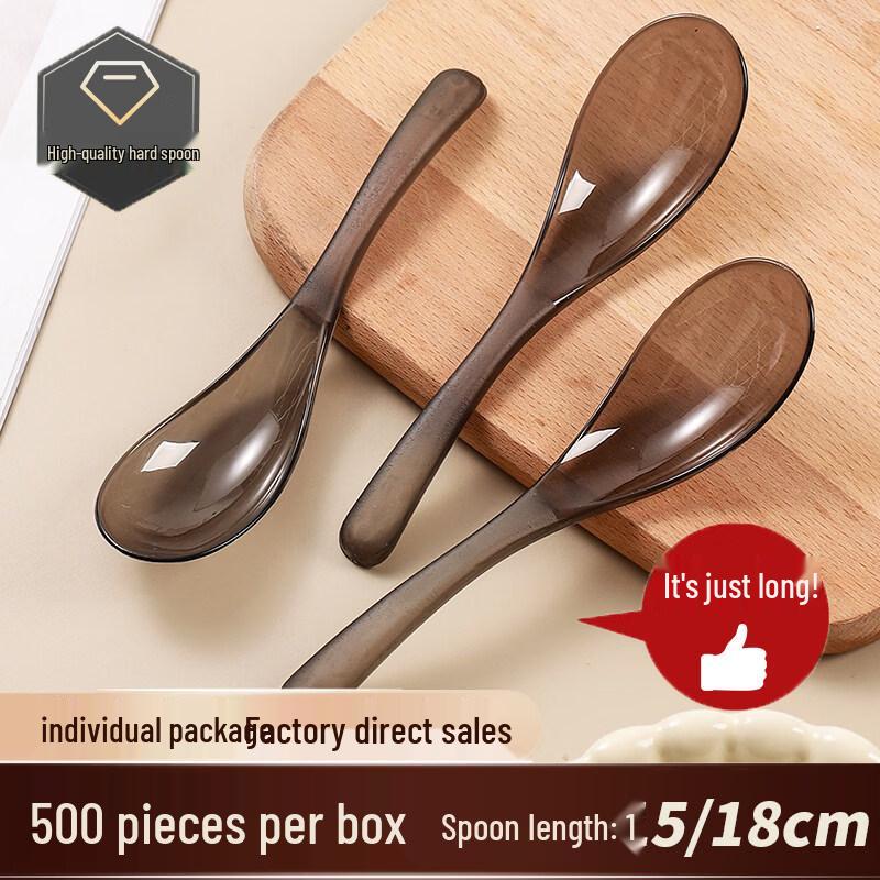 ZISIZ Großer einzeln verpackter Einweglöffel