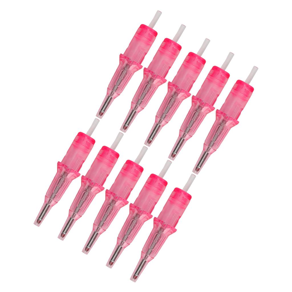 10 sztuk Wkłady do długopisu kulkowego do tatuażu 2 ml 0,5 mm Wkłady do długopisu kulkowego do ćwiczeń Igły do tatuażu dla początkujących Różowe