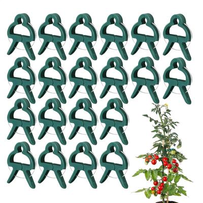 20Pcs Plant Clips Plant Fixed Clips Reusable Garden Greenhouse Bracket Garden Plants Vine Climbing Clamp Flower Tomato Support