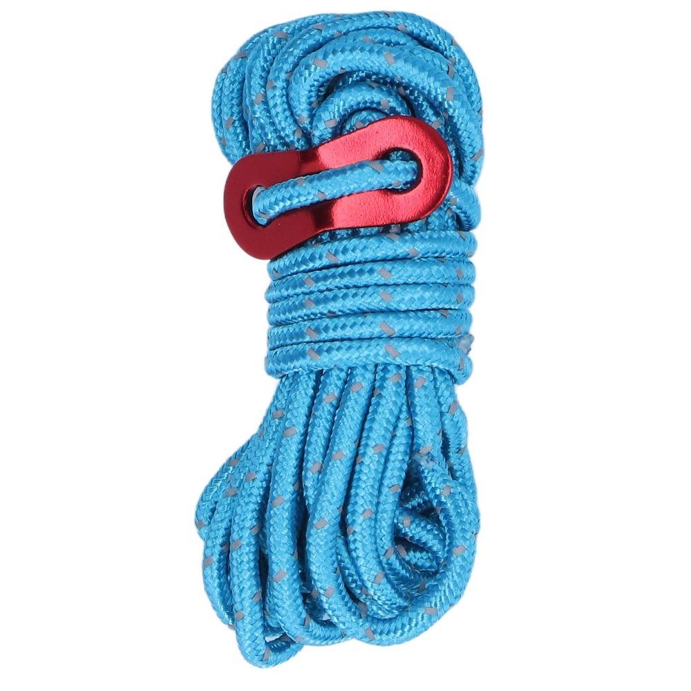 10Pcs 4mm Camping Cord High Strength Camping Rope Durable Outdoor Guy Lines Hiking Backpacking синий