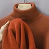 Autunno Inverno Abbigliamento Sportivo Uomo Maglione a Collo Alto Lavorato a Maglia Vestibilità Slim Manica Lunga Pullover Colore Unico Abbigliamento Uomo