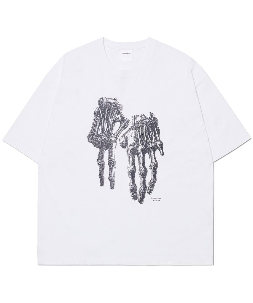 Nomaenyueol Robotic Hand Nm T-Shirt - White