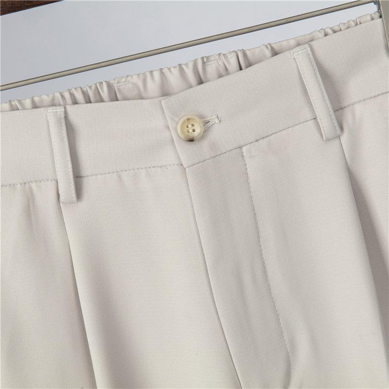 Pants Men's Spring and Autumn New Men's Pants Drop Sense Trousers Men's Vertical Anti-Wrinkle Straight Versatile Suit High Waist Pants