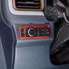 Car Headlight Switch Cover Trim For Ford Maverick 22-2025 Accessories Red Carbon