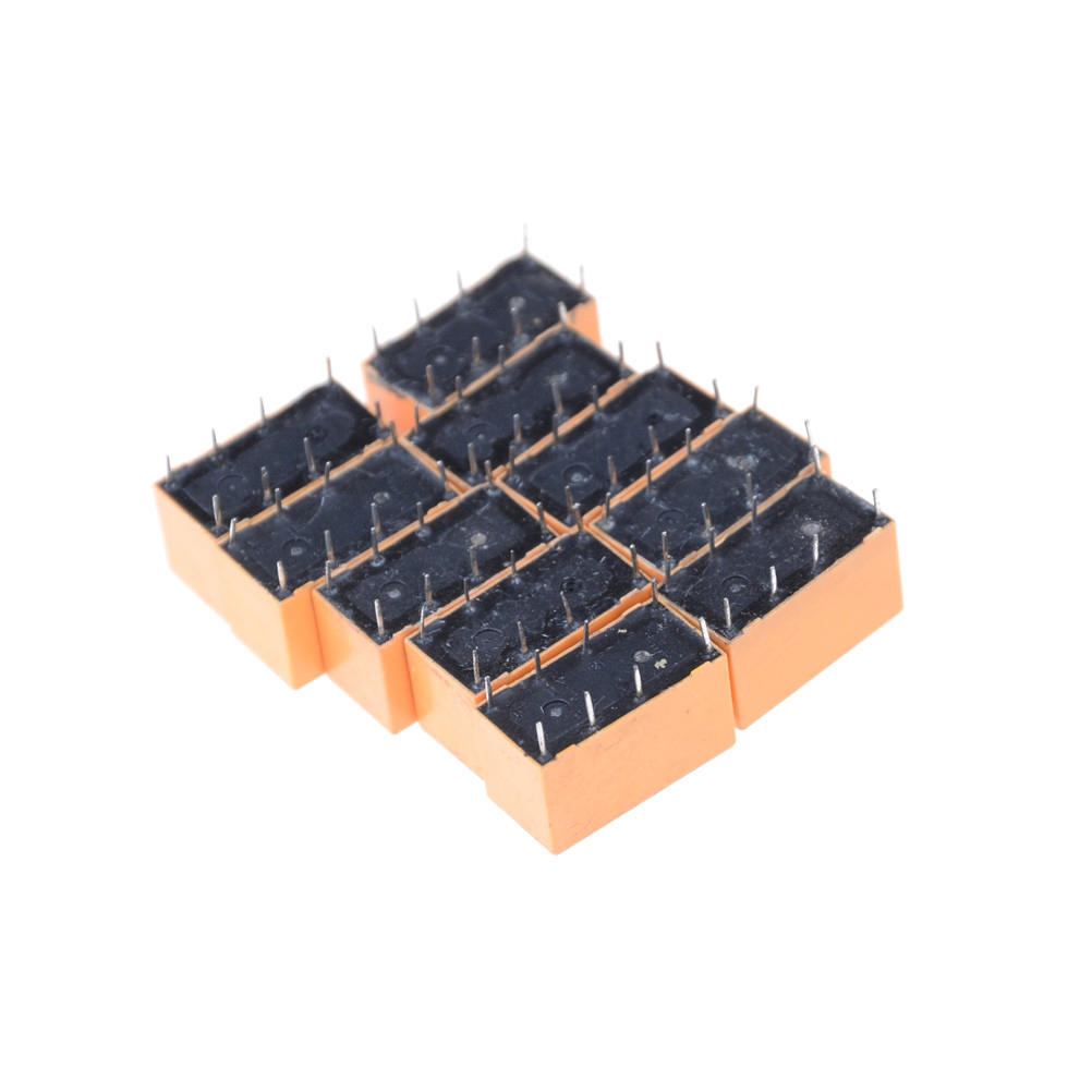 10 tk Hk19F-Dc12V-Shg alalisvoolu 12 V mähis Dpdt 8 kontaktiga PCB Realplay toiterelee