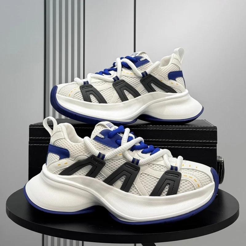 2025Summer Comfortable High-Quality New Men's Shoes Thick-Soled Mesh Breathable Dad Shoes Versatile Fashion Casual Sneakers39-44