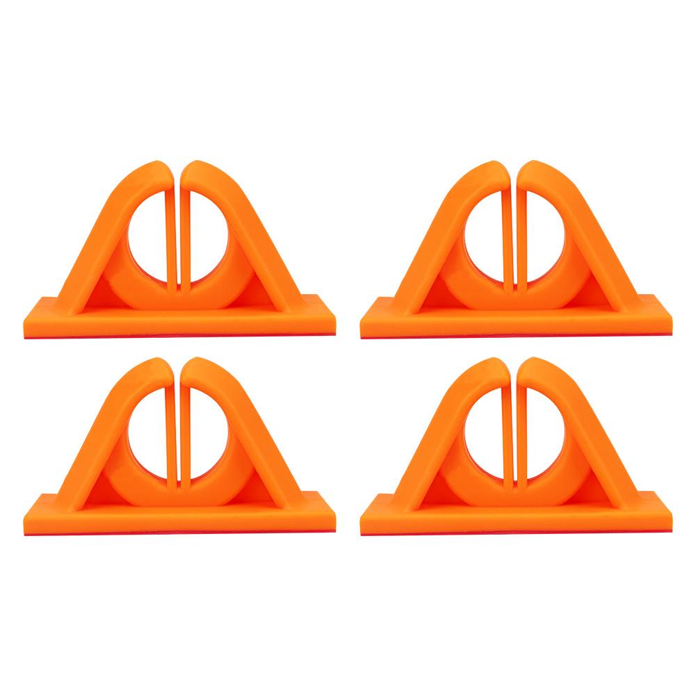 4Pcs Fishing Rod Display Rack Wall Mounted Fishing Rod Holder Fishing Pole Holder Clip Storage Rack for Wall and Garage Storage