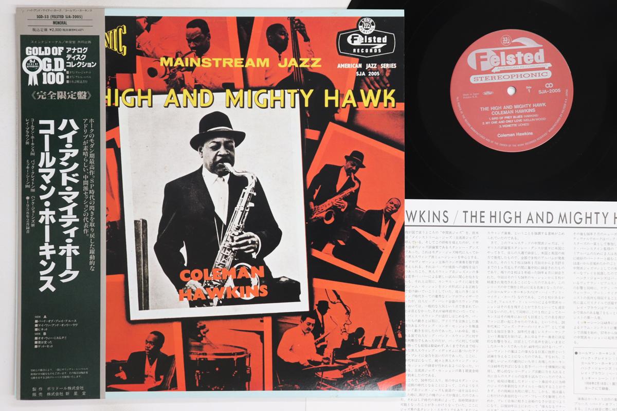 

LP Record COLEMAN HAWKINS - High And Mighty Hawk SGD53,SJA2005 FELSTED 1991 Japan Obi Jazz Used
