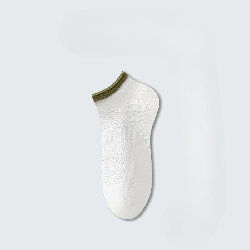 Men's Summer Thin Skin Friendly Deodorizing Sweat Absorbing Mesh Cotton Breathable Socks