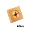22 шт. квадратных подарочных коробок из крафт-бумаги с прозрачным ПВХ-окном BurlyWood, идеально подходящих для упаковки подарков на вечеринку, выпечки и ювелирных изделий