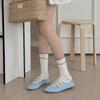 Autumn Mid-Leg Socks Cotton Socks Dotted Stripes Simple Socks Cotton Conventional Girly Style