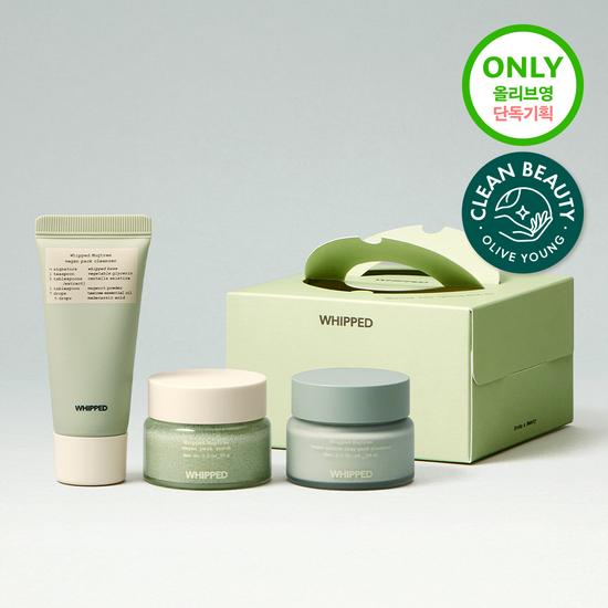 WHIPPED Mugtree Pore Soothing Gift Set (Whipping Pack Cleanser + Pack Scrub + Cookie Clay Pack Cleanser)