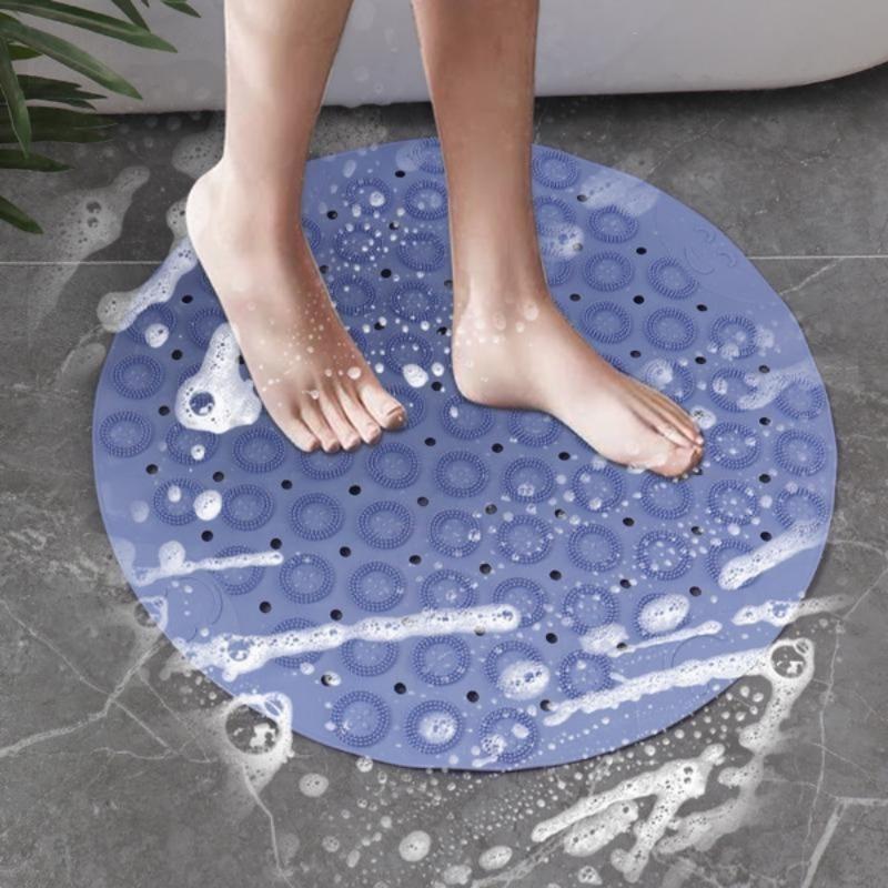 1 Peça de escova de limpeza de costas de silicone com ventosa, almofada de banho esfoliante reutilizável, antiderrapante, pode limpar a sujeira da pele, almofada esfoliante