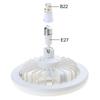 Für Smart Deckenventilator LED Lampe Elektroventilator mit Fernbedienung B22 bis E27 Conve