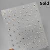 1 piece  5D silver nail stickers metal mini star nail art stickers high quality exquisite decals self-adhesive nail art stickers