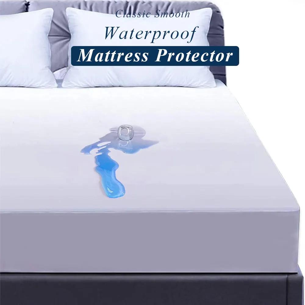 8 Colors, 9 Sizes Waterproof Bedsheet Comfortable Fitted Sheets for All Seasons Perfect for King Beds Soft Bedding Smooth Texture Mattress Protector