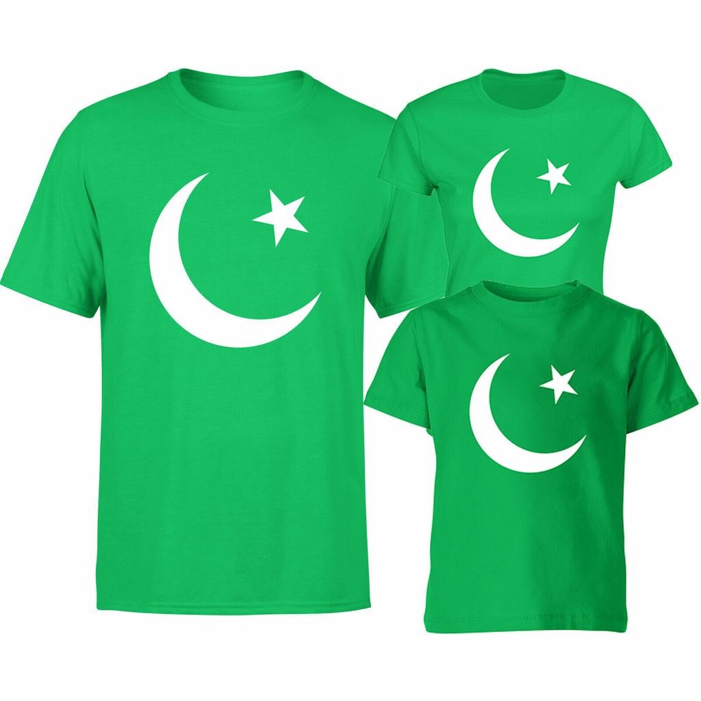 Pakistan Flag 100% Cotton T-shirt Mens Tees Top Independance Day August 1947 Unisex Tee Top