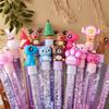 6Pcs Little Fresh Fairy Neutral Pen; Liquid Colorful Quicksand Pen; Black Water-based Pen Student Supplies