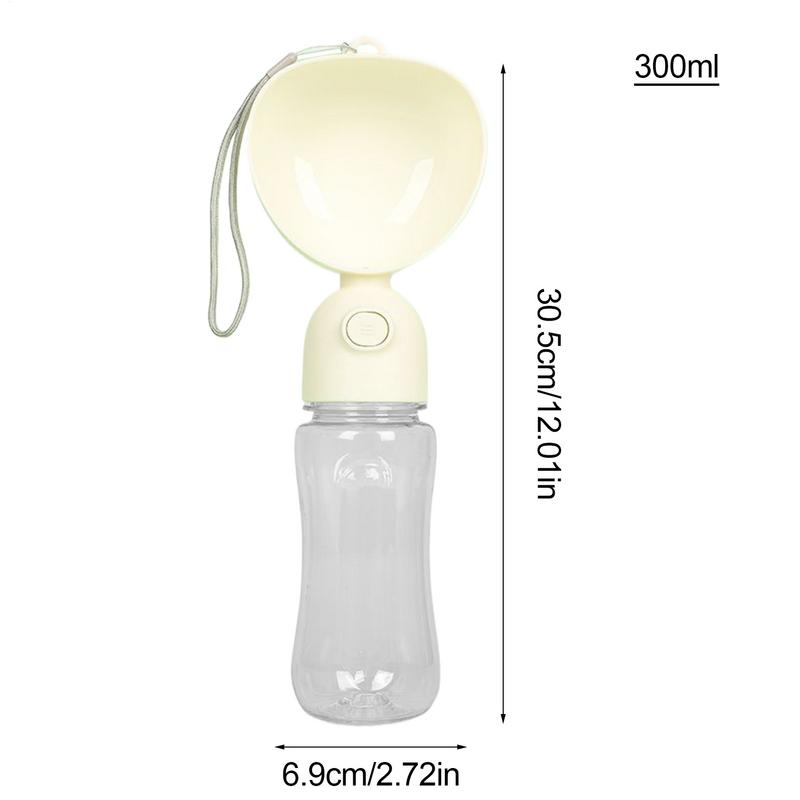 Pet Water Bottle Portable Dog Water Bottle Bowl Leak-Proof Bowl Container Lightweight Pet Feeding Supplies Puppy Accessories For