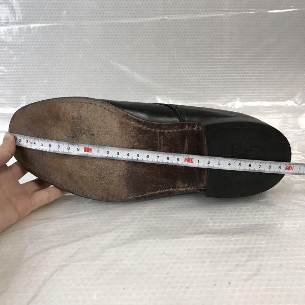 USA 70s-80s?/kinney shoes/Goodyear Welt Leather U-Tip Shoes/8.5/26.0-26.5/Black/Vintage(USED)