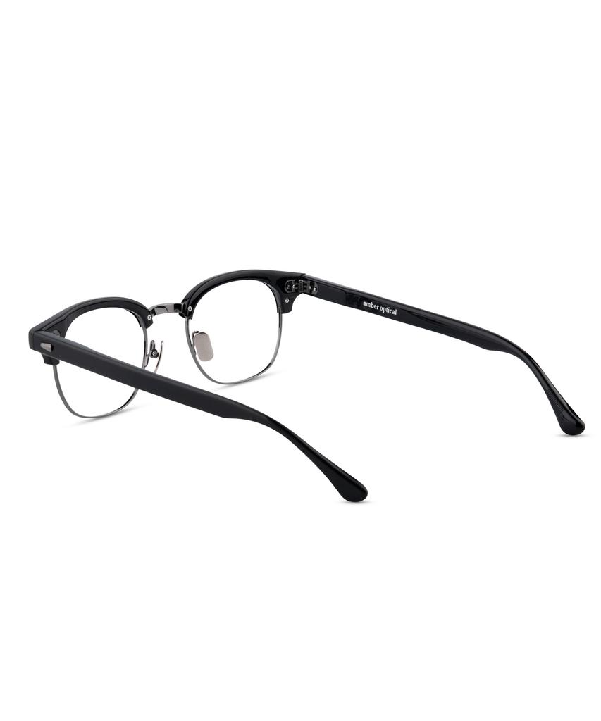 Aembeoobtikeol Hank 48 Black Dark Gray (Blue Light Blocking Lenses)
