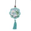 Peace Amulet Embroidery Kit: Beginner's DIY Cross Stitch Sachet Pouch