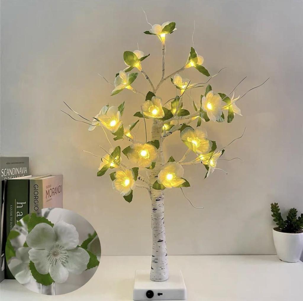 LED Christmas Birch Tree Lights - Home Decor for Living Room, Bedroom, and More