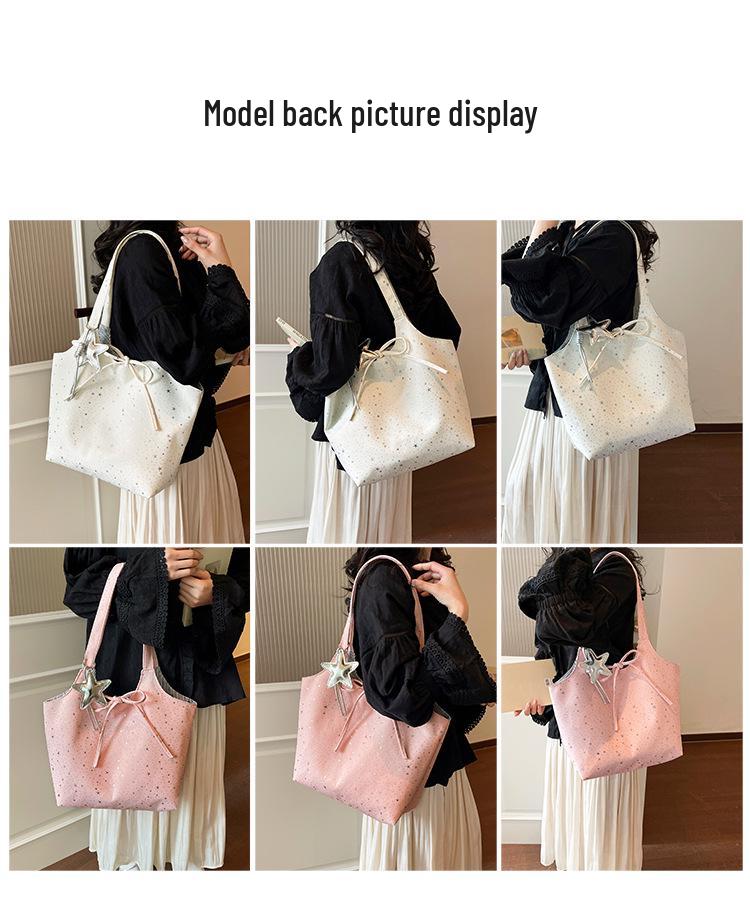 Women's Large Capacity Stylish Cross-Border Fashion Tote Bag – New Temperament Commuting Shoulder Underarm Bag