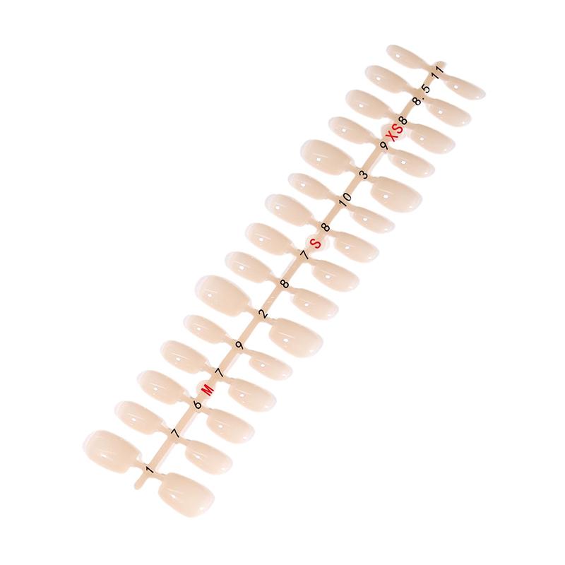 30Pcs Fake Nails Artificial Short Ballet Press On Nail Tips Seamless Fingernails Removable False Nails