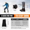 1 Pair Legging Gaiter Outdoor Ski Gaiters Waterproof Snow Leg Covers for Winter Hiking Mountaineering Sand Protection
