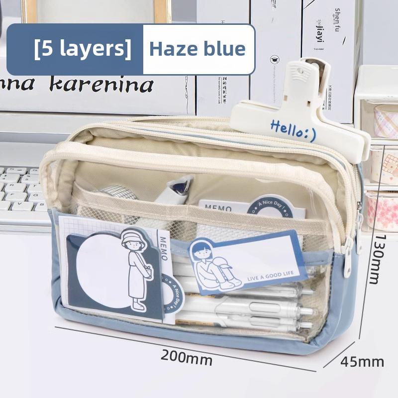 2024 Kids' Transparent Pencil Case - Primary School Model for Boys & Girls
