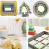 1Set Cupcake Multiple Shapes Cookie Cutter Plastic Cake Mold Geometric Figure Biscuit Fondant DIY Cake Cooking Tools