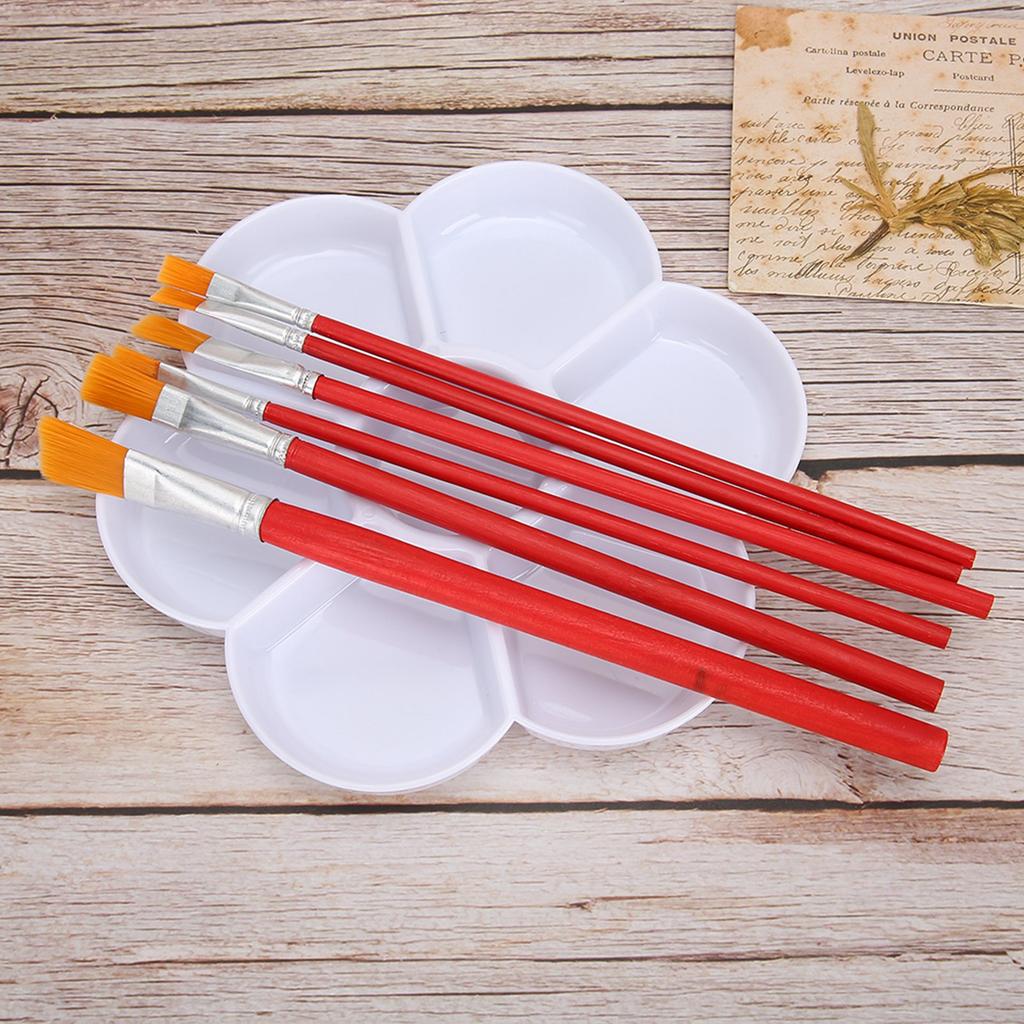 30pcs Paint Brushes Watercolor Painting Artist Paintbrushes Plastic Nylon Hair Brushes