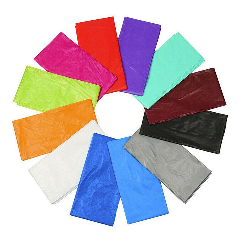 Elegant Disposable Plastic Tablecloth For Party Events And Weddings Multiple Colors