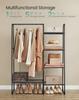 SONGMICS Clothes Rail, Freestanding Clothes Rack, 5 Storage Shelves, Metal Frame, 40 x 101.7 x 153.3 cm, Bedroom, Living Room, Hallway, Matte Black