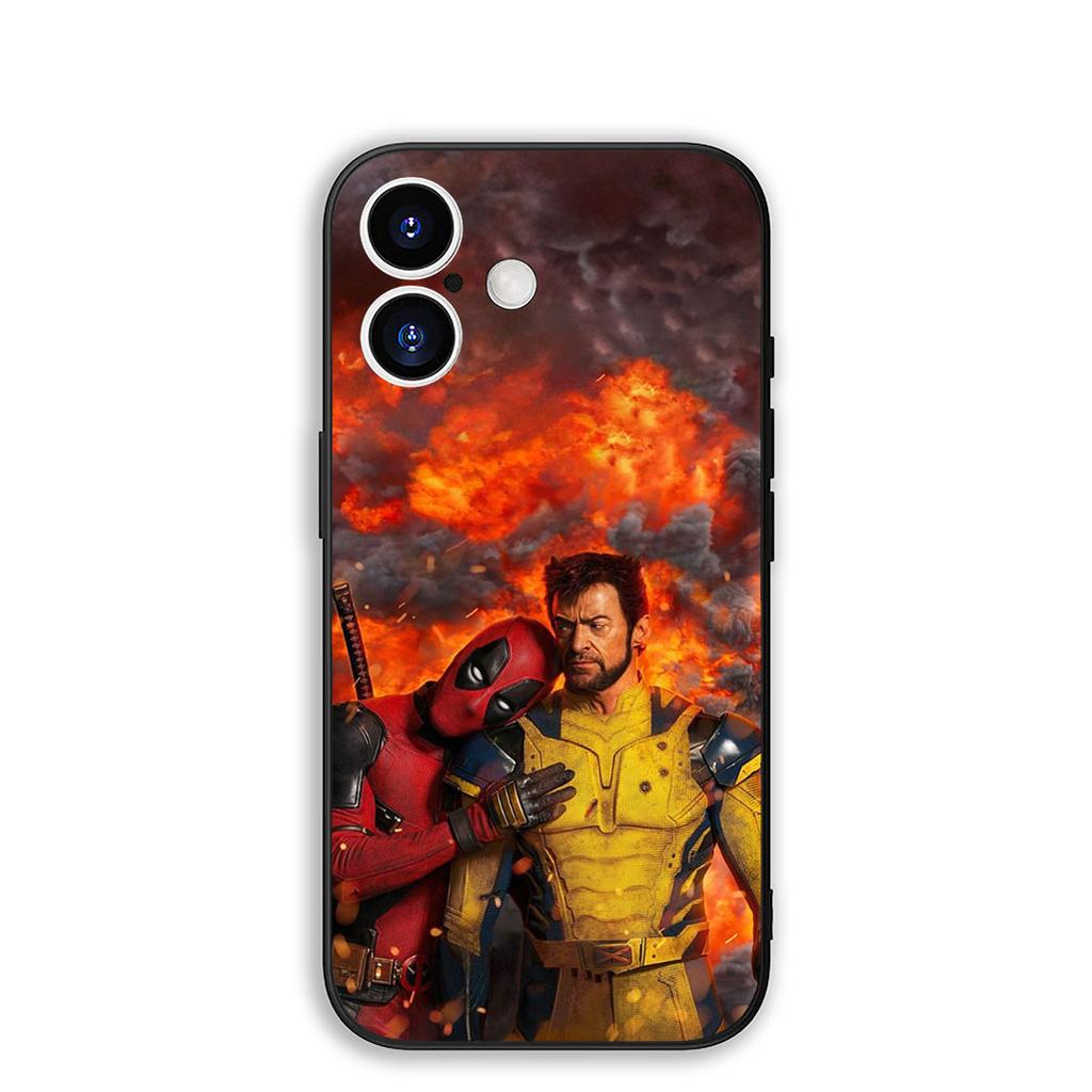 Cover for Apple iPhone 17 16 Plus 13 12 Pro Max Mini X XR Xs ProMax 16E 15+ 17+ Air Phone Case Wolverine Marvel Deadpool
