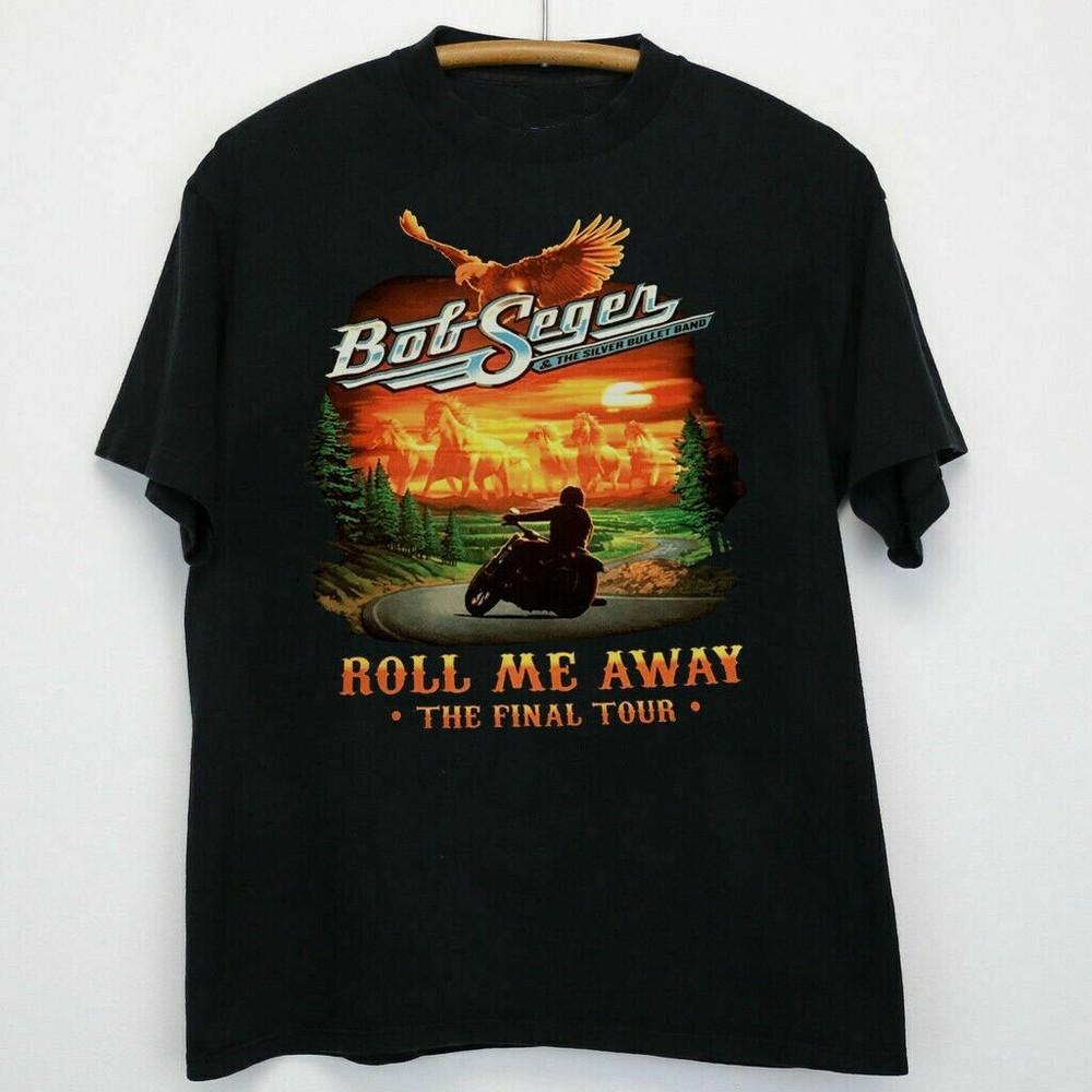 Vtg BOB SEGER 2019 Roll Me Away The Final Tour S234XL Black Tshirt CC11 XXXXL