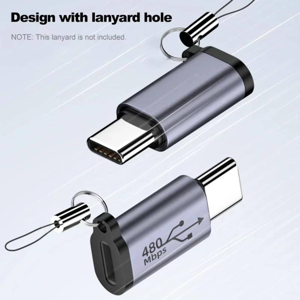 1-8 szt. Mini Adapter Konwerter USB Typu C Męski na iOS Micro Mini USB Żeński, Złącze Szybkiego Ładowania 480 Mbps Synchronizacji Danych Dla Xiaomi Samsung Telefon Komórkowy Smartphone